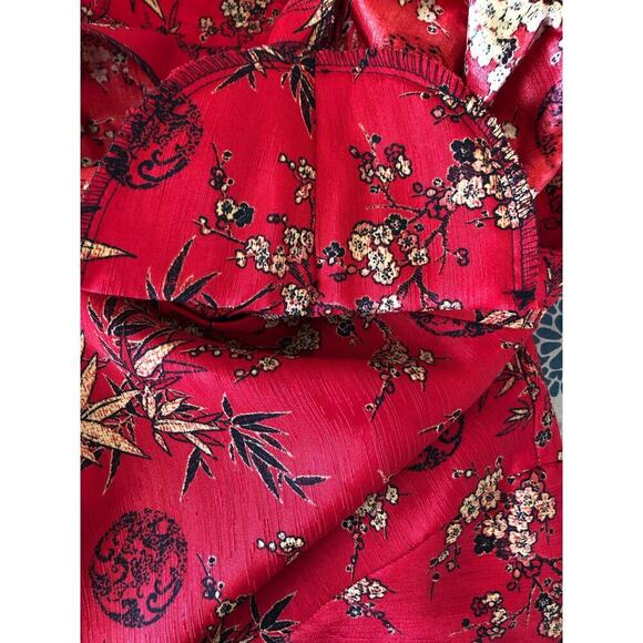 Vintage Teddi Of California Blouse Tunic Long-sleeve Asian Chinese Inspired 4X - Picture 13 of 14